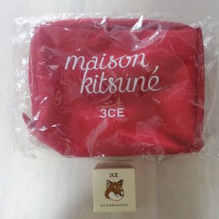 メゾンキツネ(MAISON KITSUNE')のMAISON KITSUNE ×3CE コラボポーチ　リップバームセット(ポーチ)