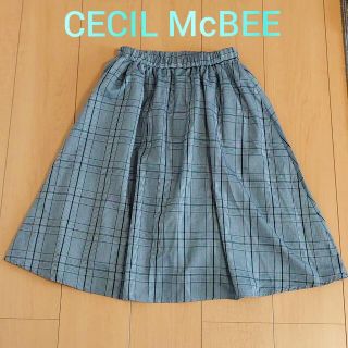 セシルマクビー(CECIL McBEE)の新品◇CECIL McBEEチェックスカート(ひざ丈スカート)