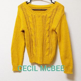 セシルマクビー(CECIL McBEE)の新品◇CECIL McBEEイエローニット(ニット/セーター)