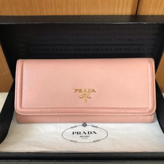 プラダ(PRADA)の【値下げ】PRADA 長財布 ピンク(財布)