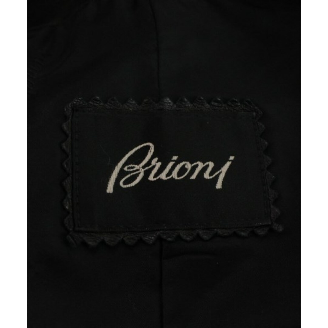 Brioni(ブリオーニ)のBrioni ブリオーニ ステンカラーコート 54(XL位) 黒 【古着】【中古】 メンズのジャケット/アウター(ステンカラーコート)の商品写真