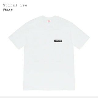 シュプリーム(Supreme)のSupreme Spiral Tee 白  M(Tシャツ/カットソー(半袖/袖なし))