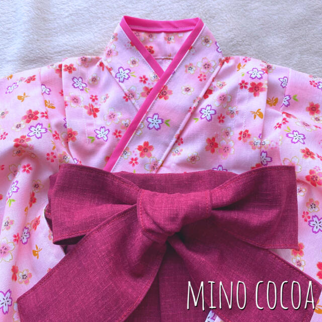 handmade baby HAKAMA 70-80cm キッズ/ベビー/マタニティのベビー服(~85cm)(和服/着物)の商品写真