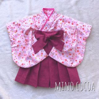 handmade baby HAKAMA 70-80cm(和服/着物)