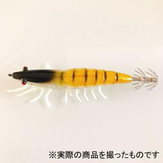 エギング　イカ釣り　餌木　クルマエビ型　３.５号　ゴールド(ルアー用品)