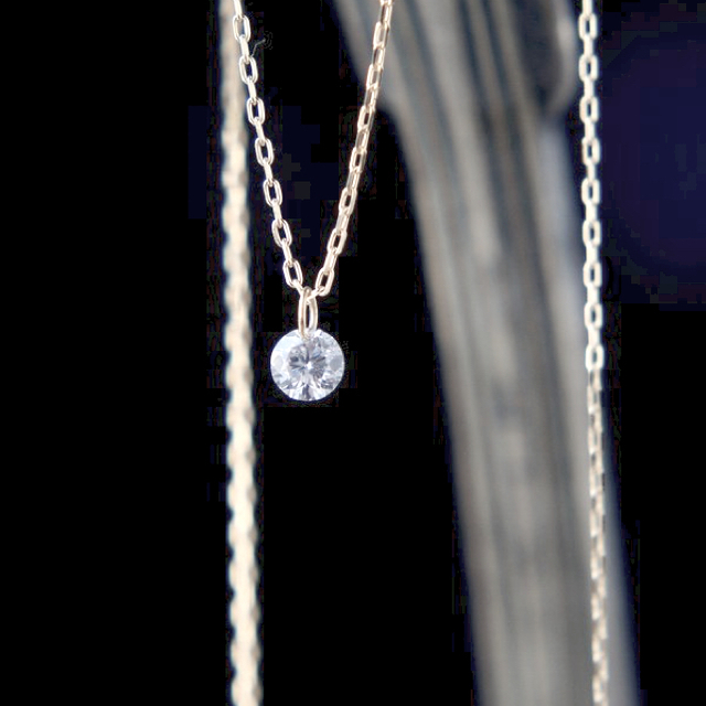 ダイヤモンド ネックレス レディースのアクセサリー(ネックレス)の商品写真