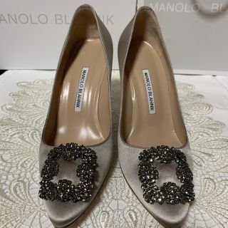 マノロブラニク(MANOLO BLAHNIK)のManolo Blahnik マノロブラニク ハンギシ 9cm サイズ37.5(ハイヒール/パンプス)