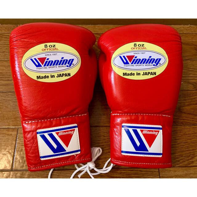 Winning 練習用グローブ 赤 8オンス パンチンググローブデラックス Winning 練習用グローブ 赤 8オンス パンチンググローブデラックス