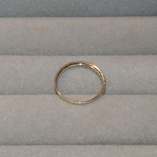 k10 YG 10金 ダイヤモンドピンキーリング 指輪 マイナス1号 #−1 レディースのアクセサリー(リング(指輪))の商品写真