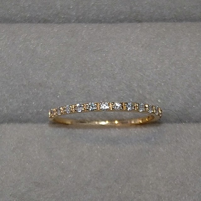 k10 YG 10金 ダイヤモンドピンキーリング 指輪 マイナス1号 #−1 レディースのアクセサリー(リング(指輪))の商品写真