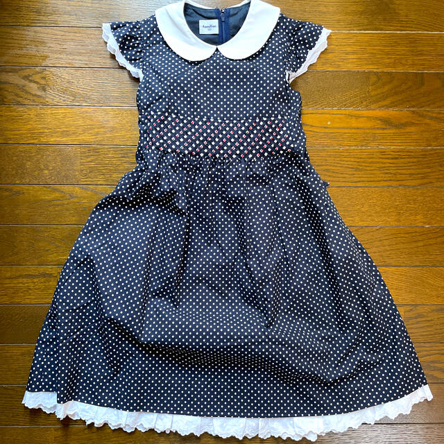 familiar(ファミリア)のファミリア　ワンピース 120 ドット キッズ/ベビー/マタニティのキッズ服女の子用(90cm~)(ワンピース)の商品写真