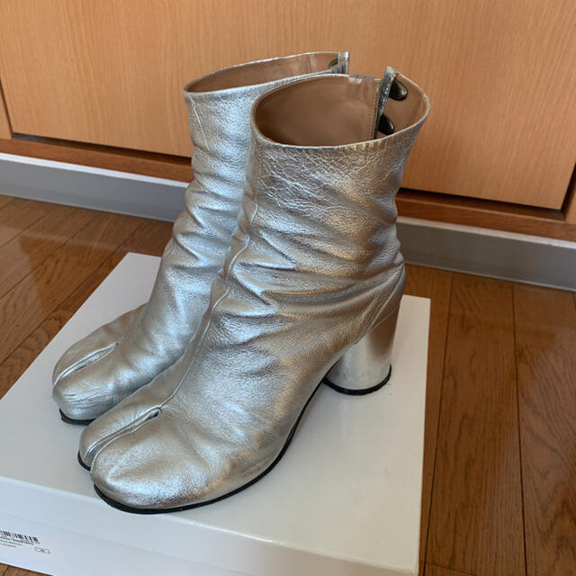 【MM6 Maison Margiela】足袋ブーツ シルバーブーツメンズ