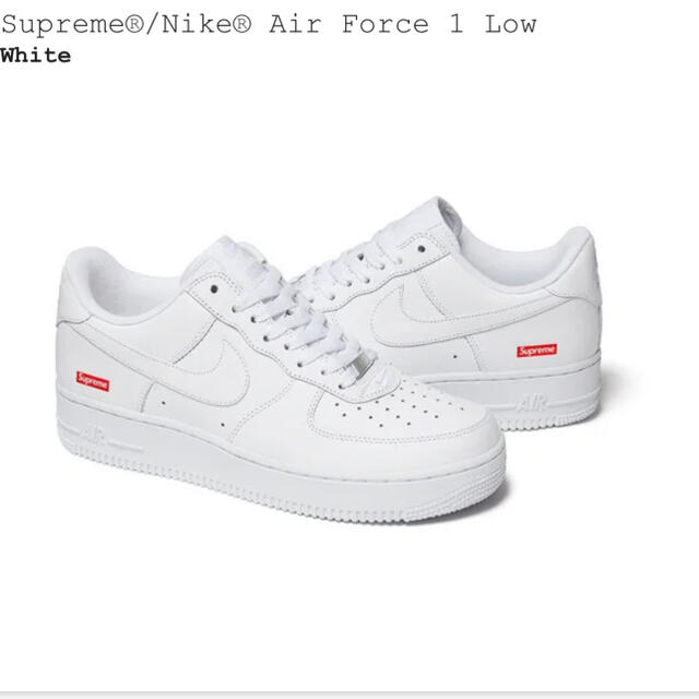 靴/シューズNIKE airforce 1 low supreme us 9