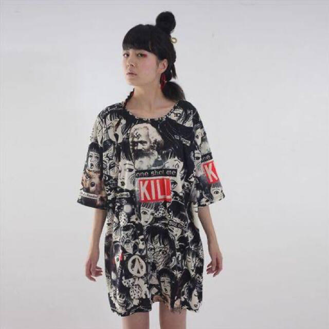 meewee dinkee 少女椿 コラージュTシャツ