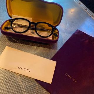 グッチ(Gucci)のGUCCI 黒縁メガネ(サングラス/メガネ)