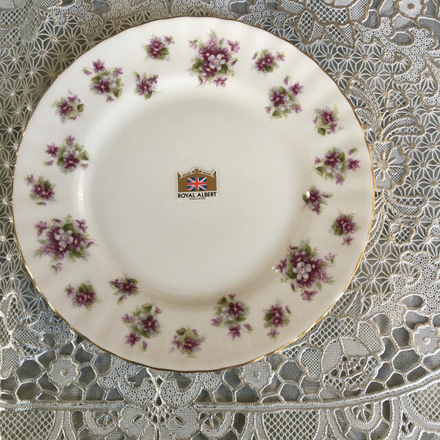 ROYAL ALBERT - ロイヤルアルバート スイートバイオレット ケーキ皿