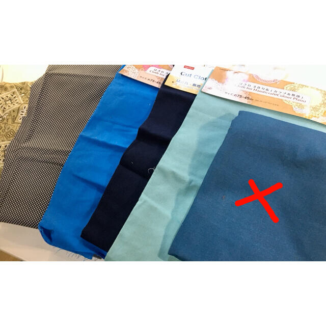 ハギレ布セット　ブルー系　裁縫手芸材料 ハンドメイドの素材/材料(生地/糸)の商品写真
