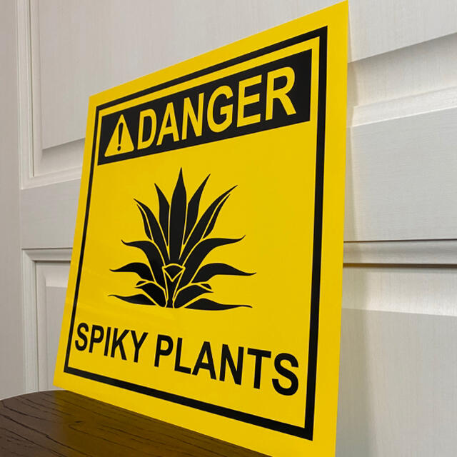 DANGER SPIKY PLANTS サインプレート アガベの通販 by P.C's shop｜ラクマ