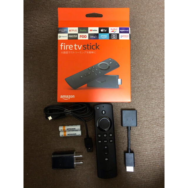 Amazon Fire TV Stick リモコンとすべての付属品(本体はなし) スマホ/家電/カメラのテレビ/映像機器(その他)の商品写真