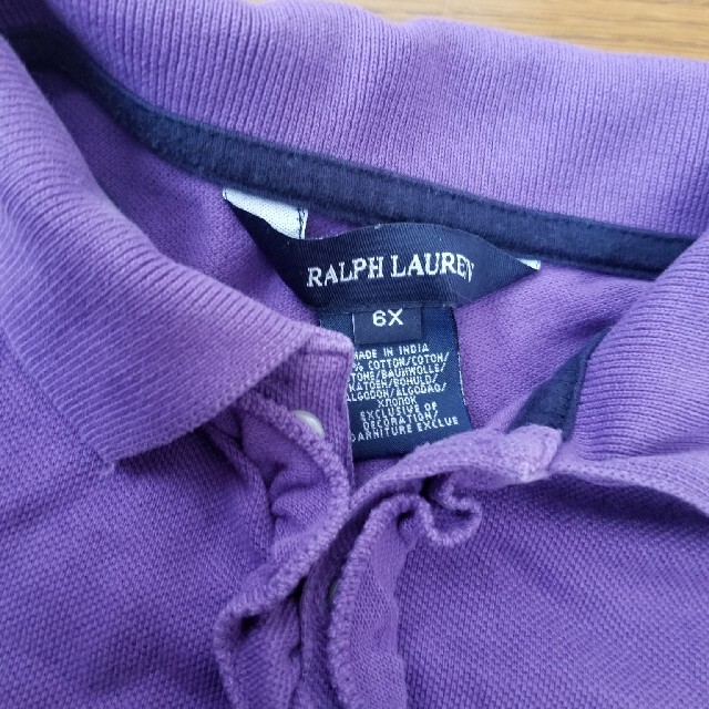 Ralph Lauren(ラルフローレン)のラルフローレン　ポロシャツ　パープル キッズ/ベビー/マタニティのキッズ服女の子用(90cm~)(Tシャツ/カットソー)の商品写真