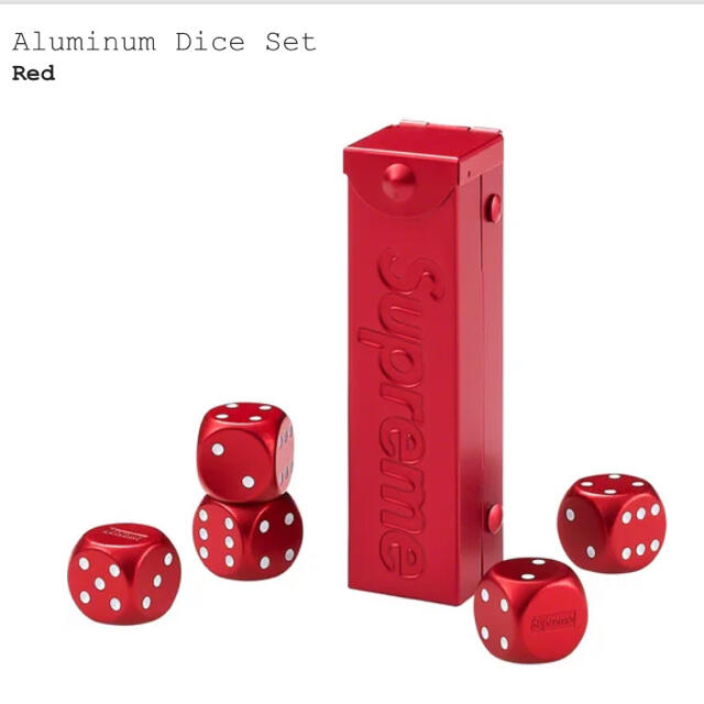 supreme  サイコロ　ダイス　aluminum dice set redコレクション