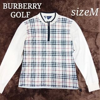 バーバリー(BURBERRY)の美品  バーバリーゴルフ  レディースウェア ノバチェック柄 Mサイズ(カットソー(長袖/七分))