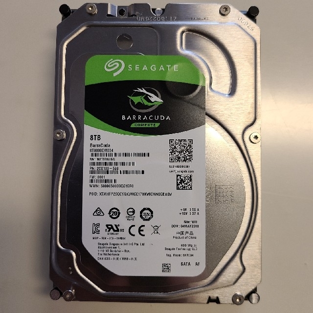 8TB 3.5インチ HDD Seagate ST8000DM004 - PCパーツ