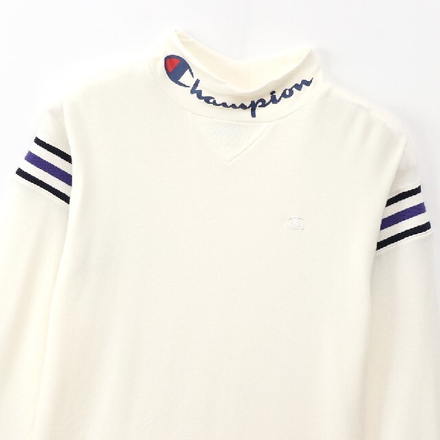 Champion(チャンピオン)の新品 L champion golf ハイネック tシャツ プロ使用モデル 白 スポーツ/アウトドアのゴルフ(ウエア)の商品写真