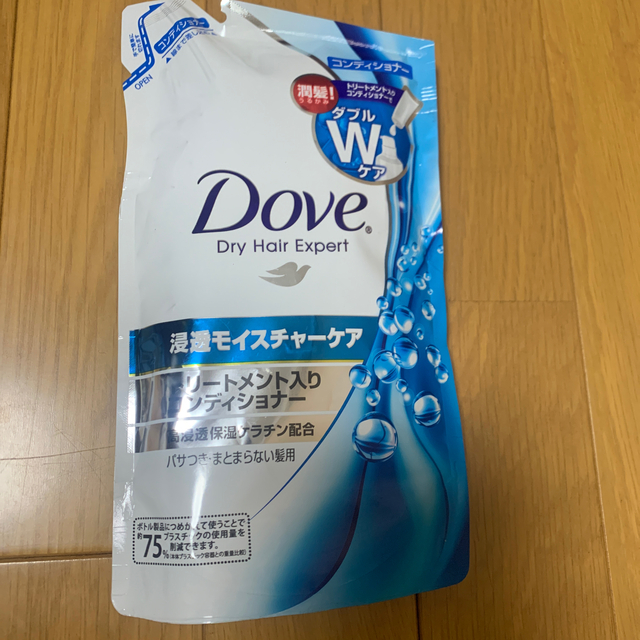 Unilever(ユニリーバ)のダヴ 浸透モイスチャーケア コンディショナー つめかえ用(350mL) コスメ/美容のヘアケア/スタイリング(コンディショナー/リンス)の商品写真