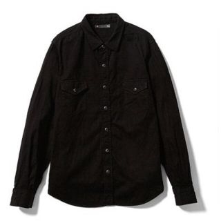 ヒステリックグラマー(HYSTERIC GLAMOUR)のMINEDENIM 御黒染司 京都紋付 F.BLACK DENIM SHIRT(シャツ)