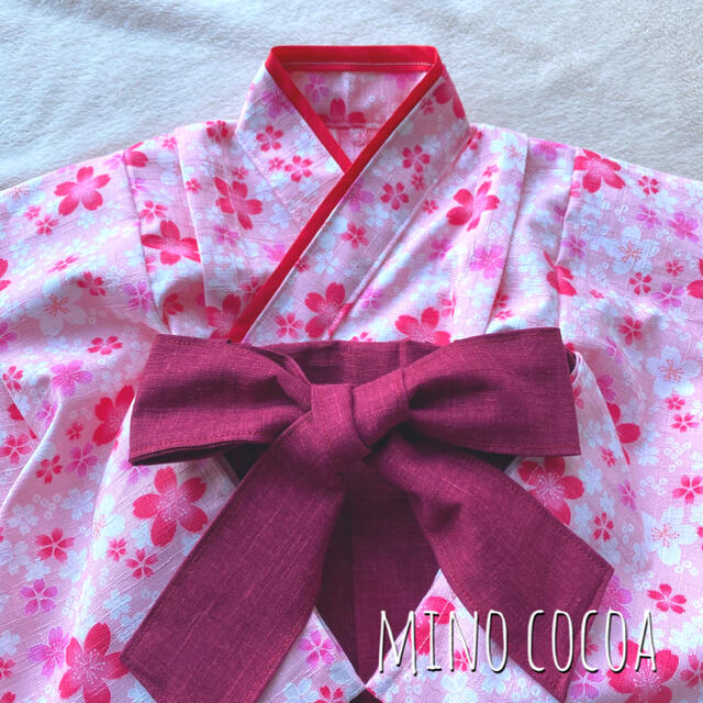 handmade baby HAKAMA 70-80cm キッズ/ベビー/マタニティのベビー服(~85cm)(和服/着物)の商品写真