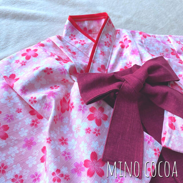 handmade baby HAKAMA 70-80cm キッズ/ベビー/マタニティのベビー服(~85cm)(和服/着物)の商品写真