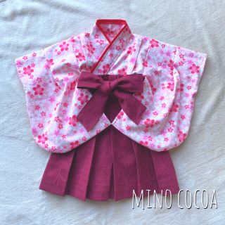 handmade baby HAKAMA 70-80cm(和服/着物)