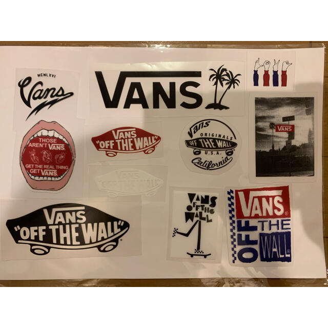 VANS(ヴァンズ)のVANS 衣類転写シール ハンドメイドの文具/ステーショナリー(しおり/ステッカー)の商品写真