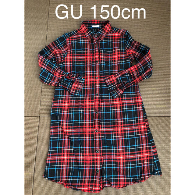 Gu Gu 150cm 春夏 長袖 チェック柄 シャツワンピ シャツ ワンピース の通販 By Mamikovacs S Shop ジーユーならラクマ