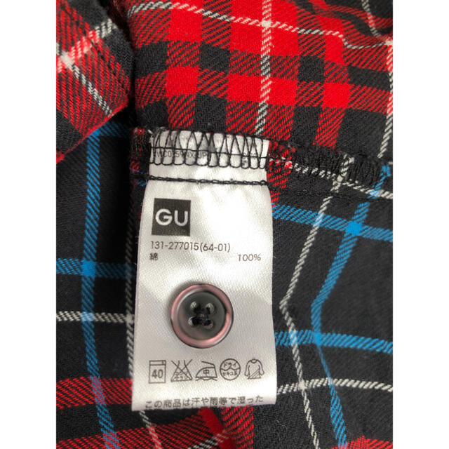 GU(ジーユー)のGU 150cm長袖チェック柄シャツワンピ　シャツ　ワンピース   キッズ/ベビー/マタニティのキッズ服女の子用(90cm~)(ワンピース)の商品写真