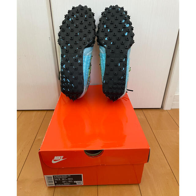 NIKE waffle racer 水色×黄緑　海外購入品 27cm 《新品》