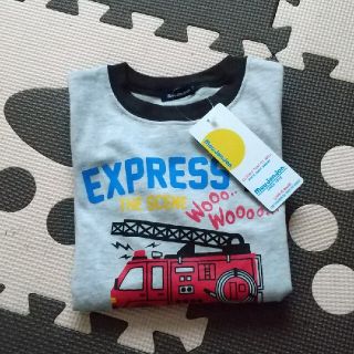 ムージョンジョン(mou jon jon)のムージョンジョン moujonjon 働く車プリント長袖 こどもの森 消防車(Tシャツ/カットソー)