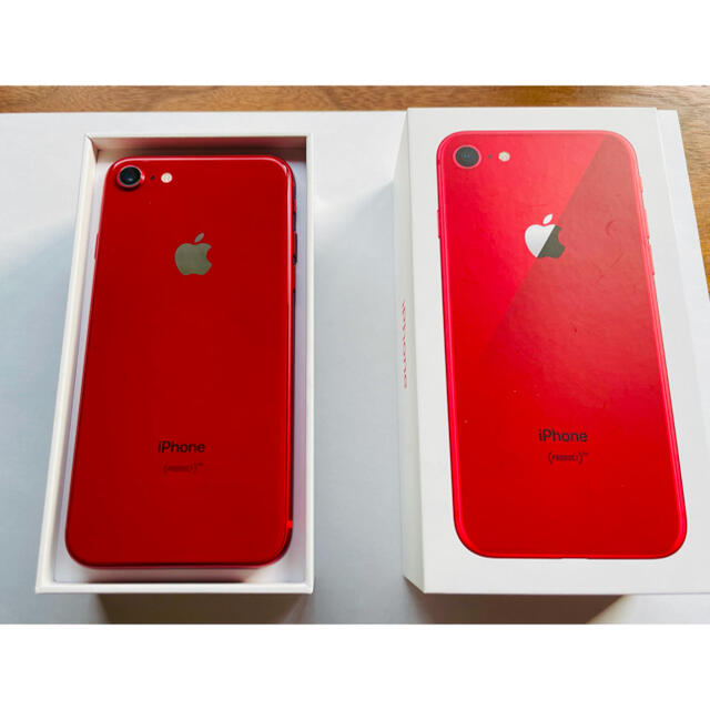 【極美品】iPhone8 PRODUCT RED 64GB SIMフリー