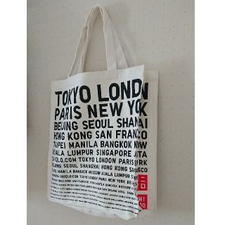 ユニクロ(UNIQLO)の※値下げ!【レア品!!未使用】UNIQLOノベルティ☆キャンバス地 トートバッグ(トートバッグ)