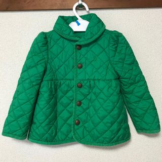 ラルフローレン(Ralph Lauren)のラルフローレン キルトジャケット グリーン 3T 90サイズ 女の子 キッズ(ジャケット/上着)