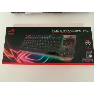 エイスース(ASUS)のASUS 銀軸 ゲーミングキーボード X802 STRIX SCOPE TKL(PC周辺機器)