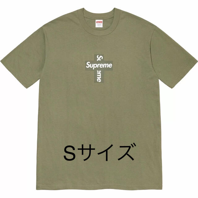 新品!送料込! supreme Cross Box Logo Tee オリ-ブ