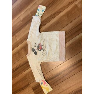 デニムダンガリー(DENIM DUNGAREE)のデニムアンドダンガリー　ミッキー　トレーナー　スウェット120 切り返し(Tシャツ/カットソー)