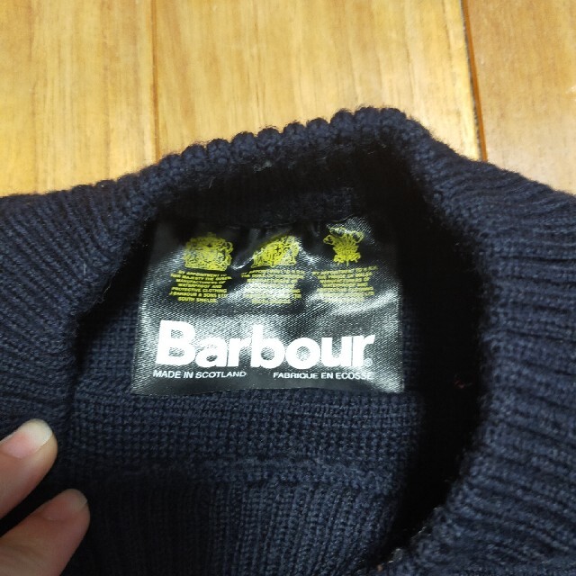 Barbour(バーブァー)の極美品　バブアー　ニット　アイルランド製　38  ビンテージ メンズのトップス(ニット/セーター)の商品写真