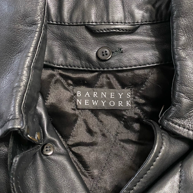 ベスト商品 BARNEYS NEW YORK ラムレザー ハーフコート