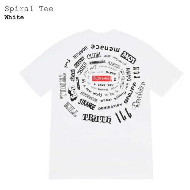 シュプリーム  spiral tee スパイラルTシャツ　Sサイズ