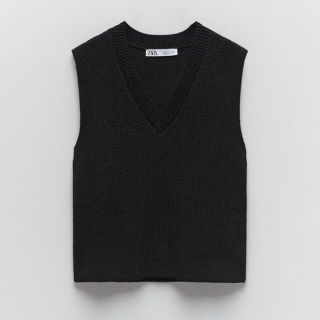 ザラ(ZARA)のZARA ✳︎ 今季未使用　ニットベスト　L(ニット/セーター)