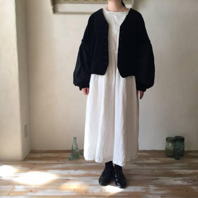 nest Robe(ネストローブ)のネストローブ　コットンベルベット　ジャケット レディースのジャケット/アウター(ノーカラージャケット)の商品写真