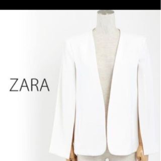 ザラ(ZARA)のZARAケープジャケット(ノーカラージャケット)